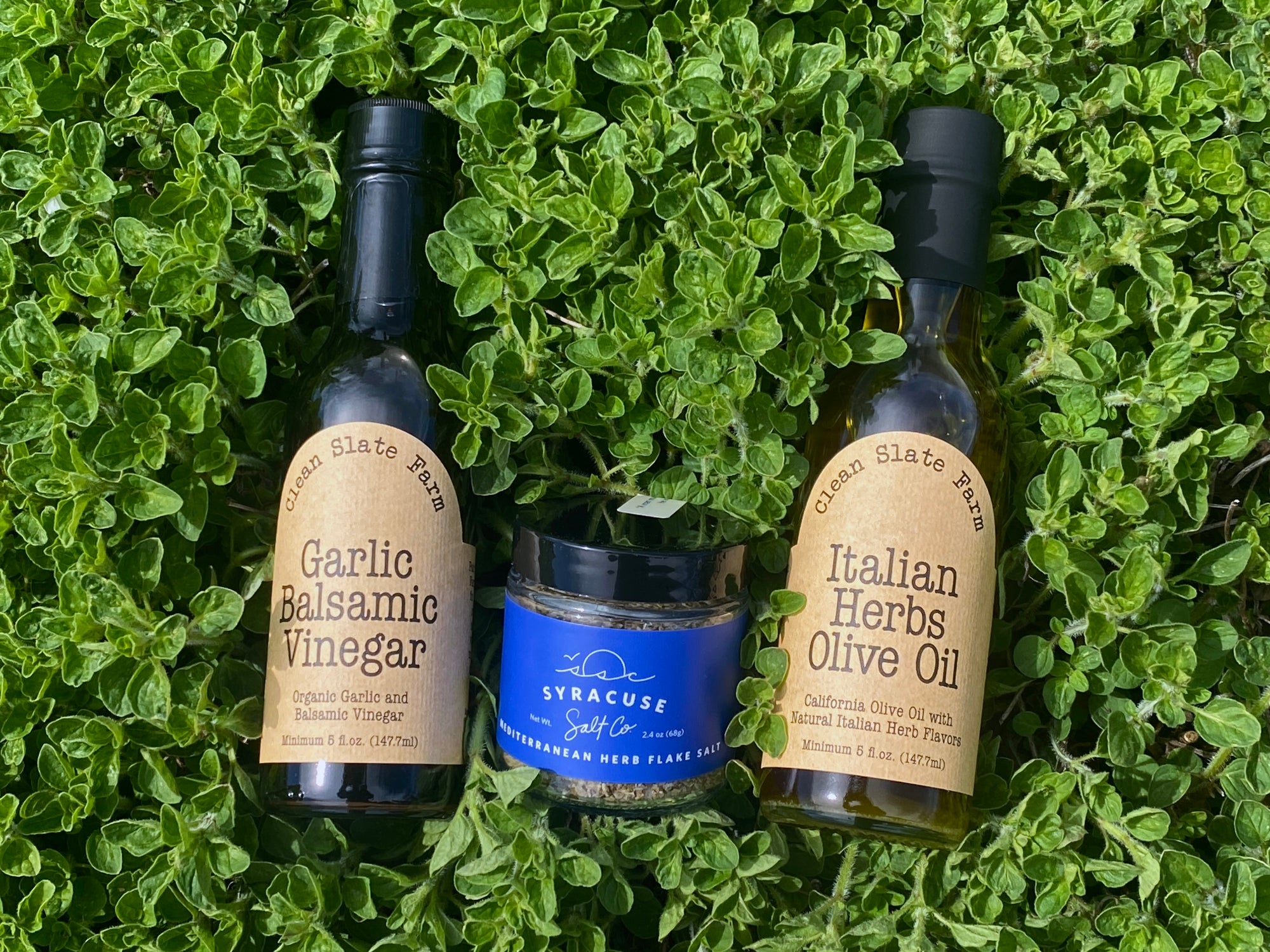Garlic Vin/Italian Oil/Mediterranean Herb Salt set image 0